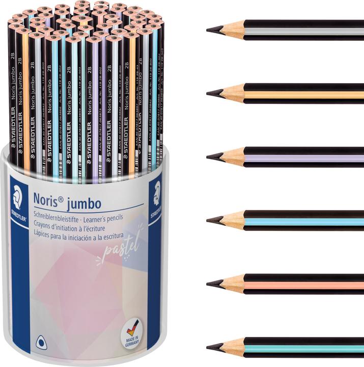 Productafbeelding Staedtler Potlood 'Noris jumbo pastel (3 mm, 2B, 48 x)