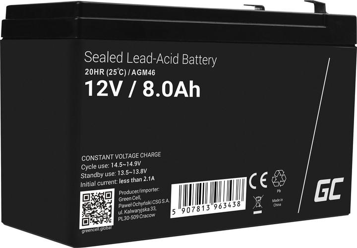 Produktbild GreenCell AGM46 (12 V, 8 Ah)