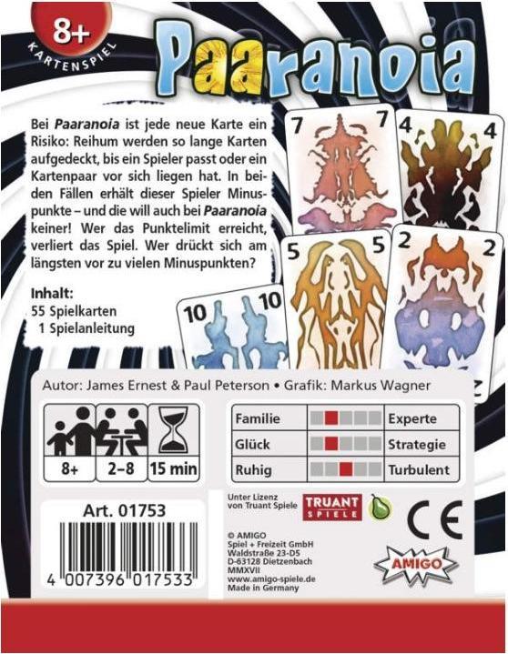 Produktbild Amigo Paaranoia (Deutsch, 2 - 8 Spieler)