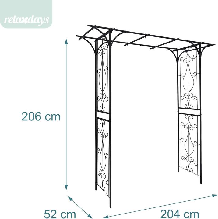 Productafbeelding Relaxdays Rosenbogen (204 cm, 52 cm)