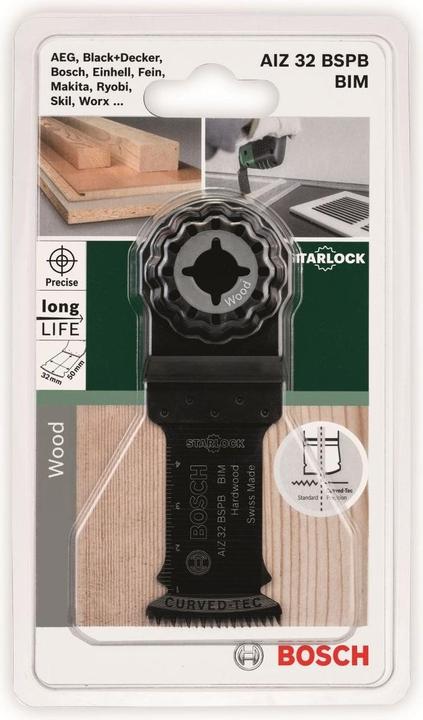 Produktbild Bosch Zubehör Tauchsägeblatt AIZ 32 BSPB Starlock BIM, Hard Wood, 50 x 32 mm