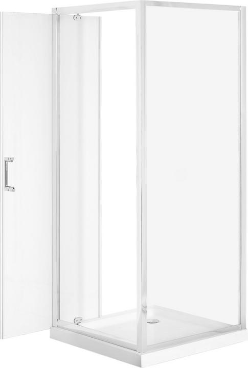 Immagine prodotto Beliani Cabina doccia in vetro temperato 70 x 70 x 185 cm argento DARLI (70 cm, 70 cm, 185 cm)