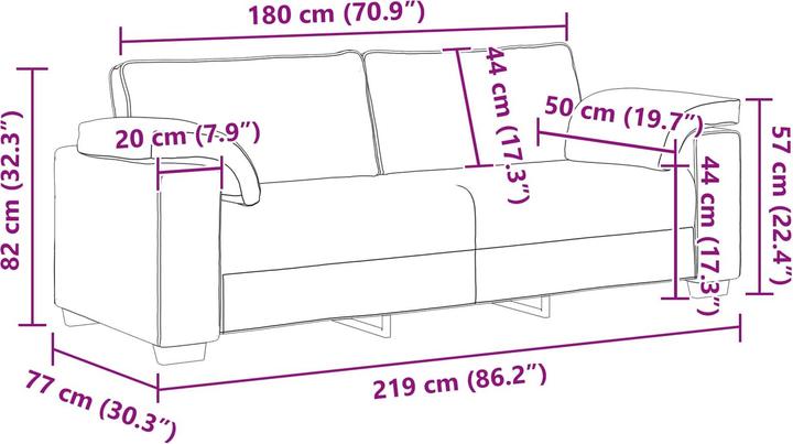 Actual product image vidaXL Sofa