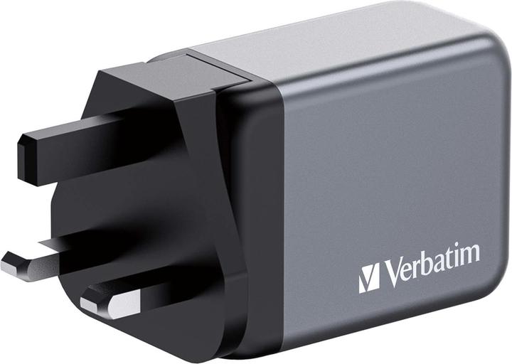 Actual product image Verbatim GNC-65 GaN Charger (65 W, 3 ports)