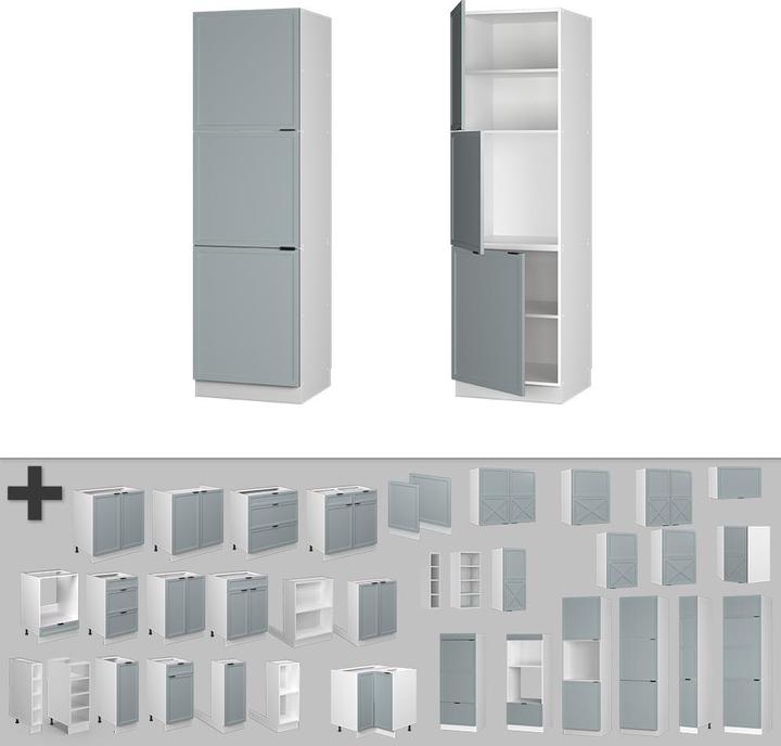 Produktbild Vicco Herdumbauschrank Fame-Line (60 x 58 x 206.80 cm)