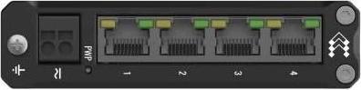 Produktbild Teltonika IP30 Industrie 4-Port 1Gbit unmanaged Switch, PoE-In, -40°C (4 Ports)