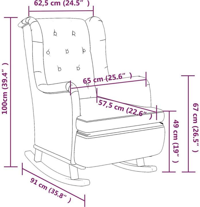 Actual product image vidaXL Sessel