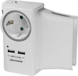 Actual product image LogiLink USB socket adapter