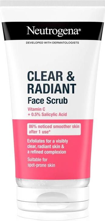 Neutrogena Clear & Radiant Face Scrub - 150 Ml (Cleansing scrub, 150 ml)