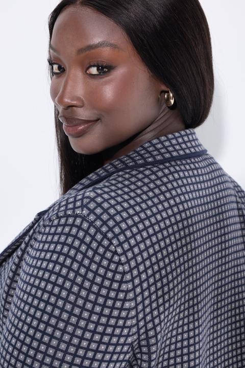 Actual product image Ulla Popken Strick-Blazer, Reverskragen, Langarm (46, 48)
