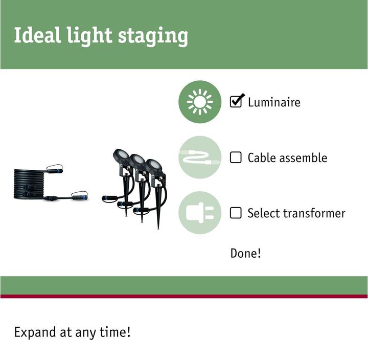 Produktbild Paulmann Plug & Shine Sting Ergänzungsset (520 lm, IP67)