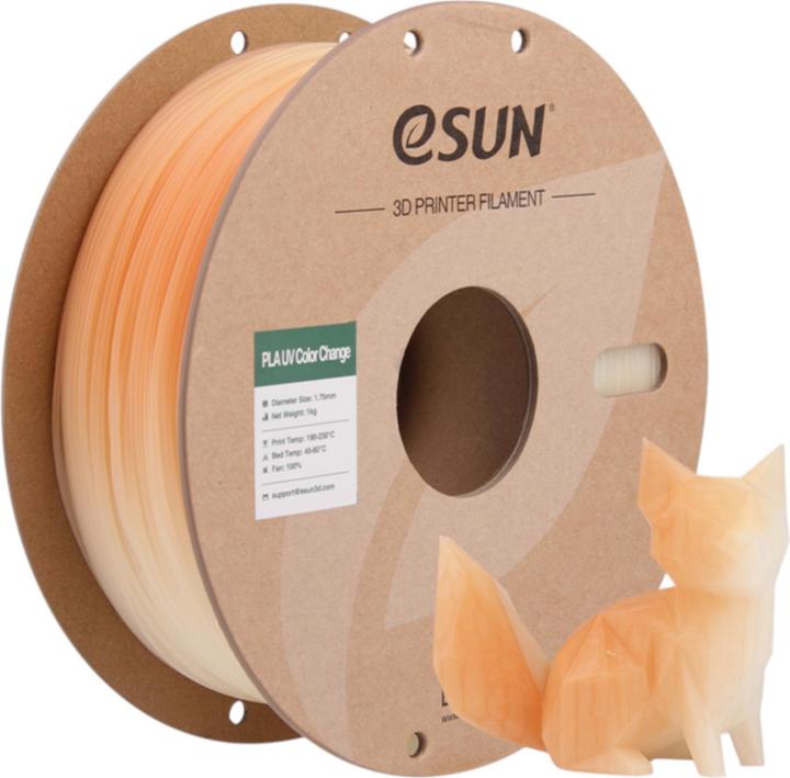 Actual product image eSUN PLA UV 1,75mm ORANGE 1kg (PLA, 1.75 mm, 1000 g)