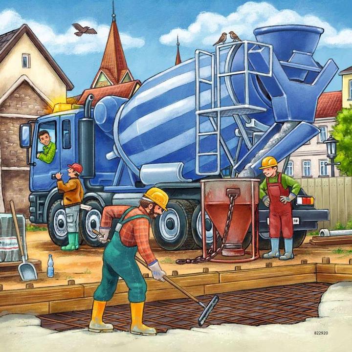 Image du produit Ravensburger Grands véhicules de chantier (49 pièces)