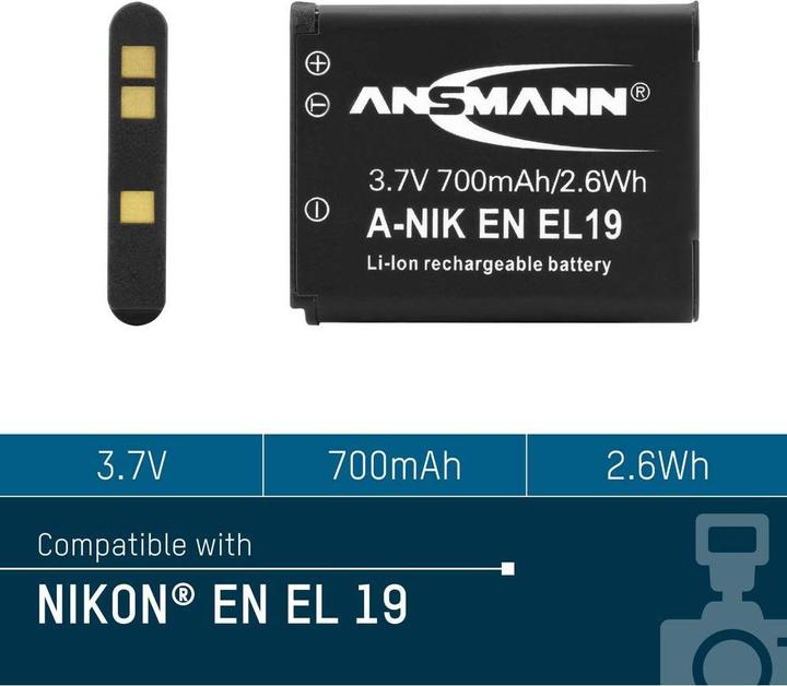 Produktbild Ansmann A-Nik EN-EL19 (Kamera Akku)
