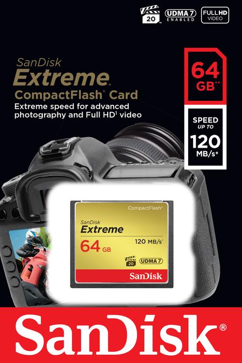 Image du produit SanDisk Extrême (64 Go, CF)