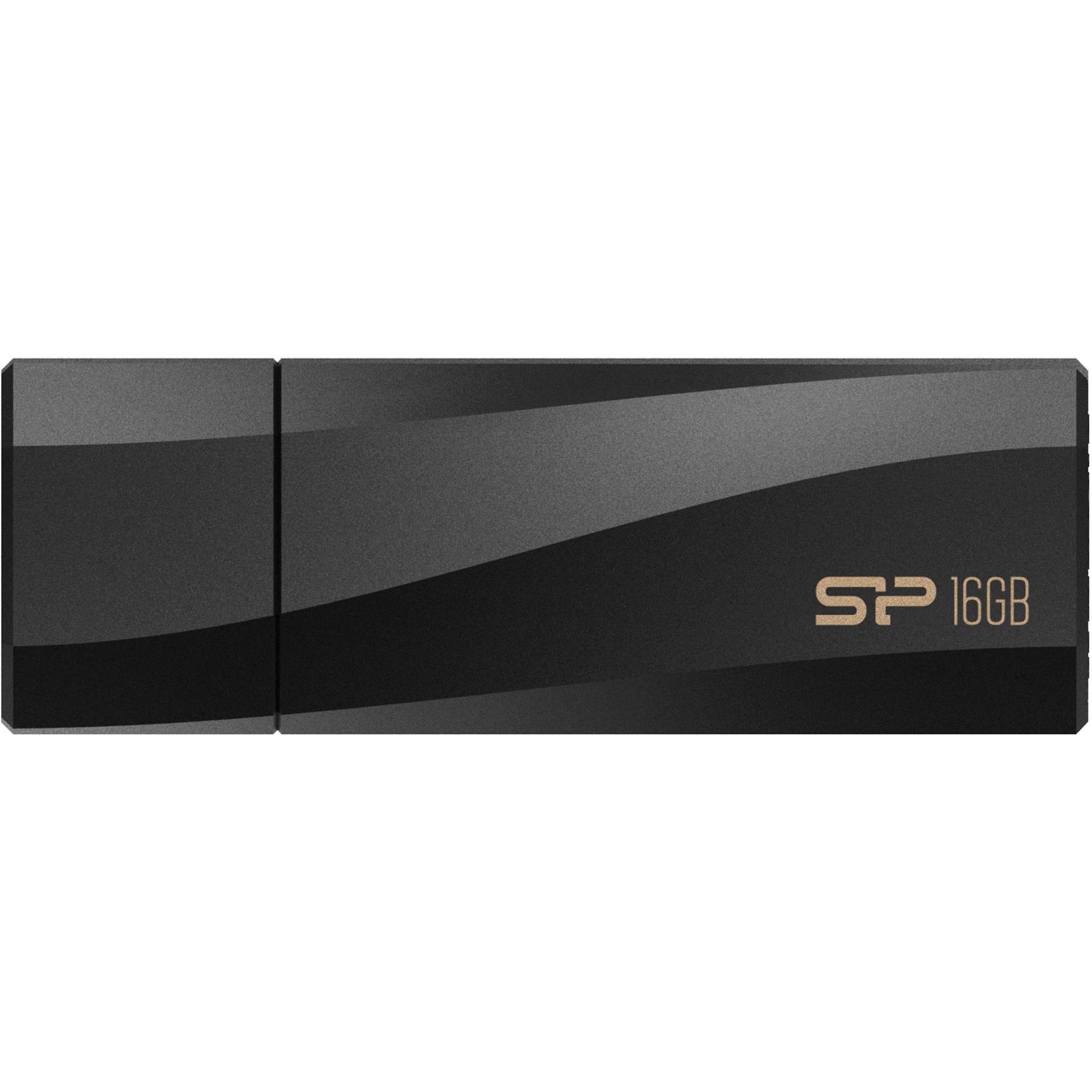 Silicon Power COMPUTER & COMMUNICAT memory USB Blaze B07 16GB USB 3.2 antibacterial (16 GB, USB 3.2), USB Stick, Schwarz