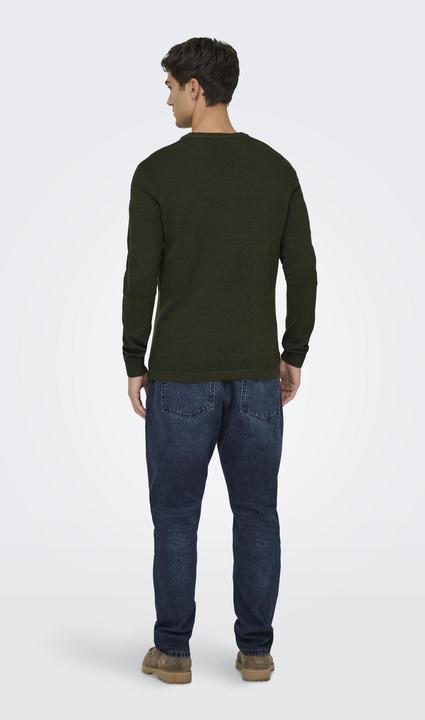 Produktbild Only & Sons Onsmalik Reg 12 Pinaple Crew Knit (M)
