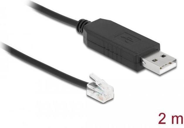Produktbild Delock Adapterkabel USB Typ-A zu Seriell RS-232 RJ9/RJ10 mit ESD Schutz Celestron NexStar 2 m (2 m)