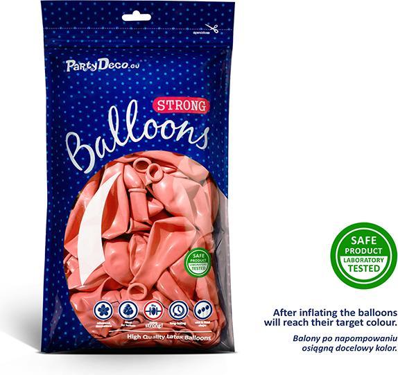 Produktbild Partydeco Strong Balloons 27cm, Metallic Rose Gold (1 pkt / 50 pc.) (1 x)