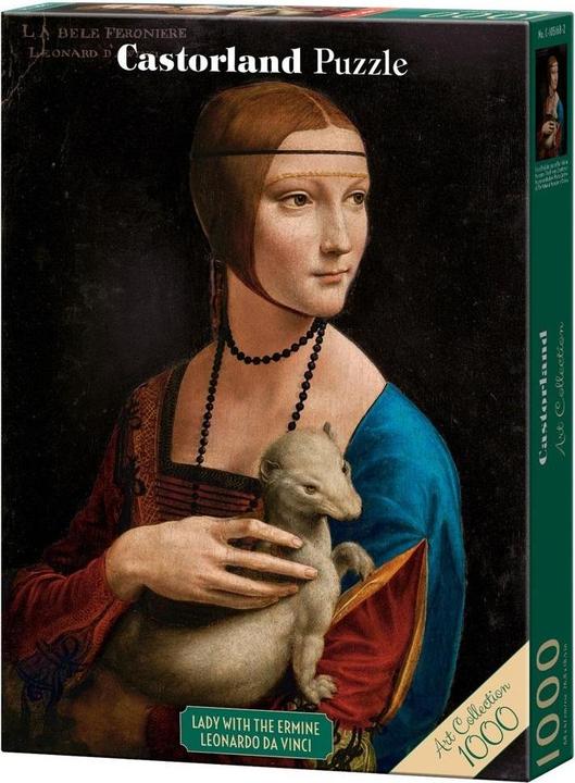 Castorland Dame met de hermelijn, Leonardo da Vinci Puzzel 1000 stukjes (1000 onderdelen)