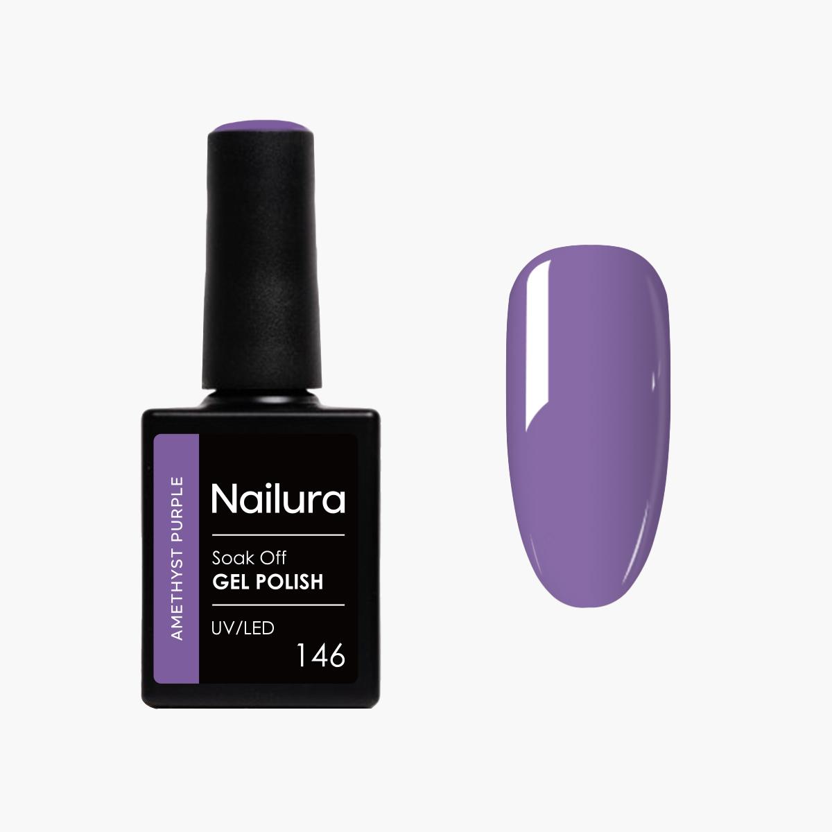 Nailura - Gel Polish 146 - Amethyst Purple - 10 ml (Amethyst Purple) (70165)