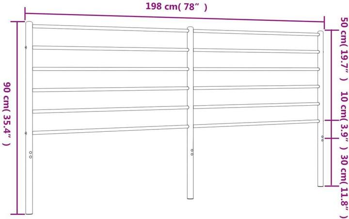 Image du produit vidaXL Kopfteil (198 x 3 x 90 cm)