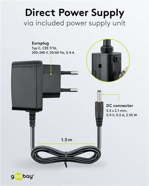 Image du produit Goobay Aide au soudage avec lumière LED (Support/Manuel)