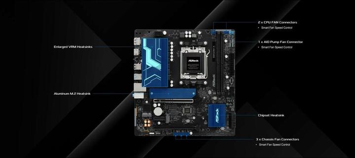 Image du produit AsRock B850M-X R2.0 (AM5, AMD B850, mATX)