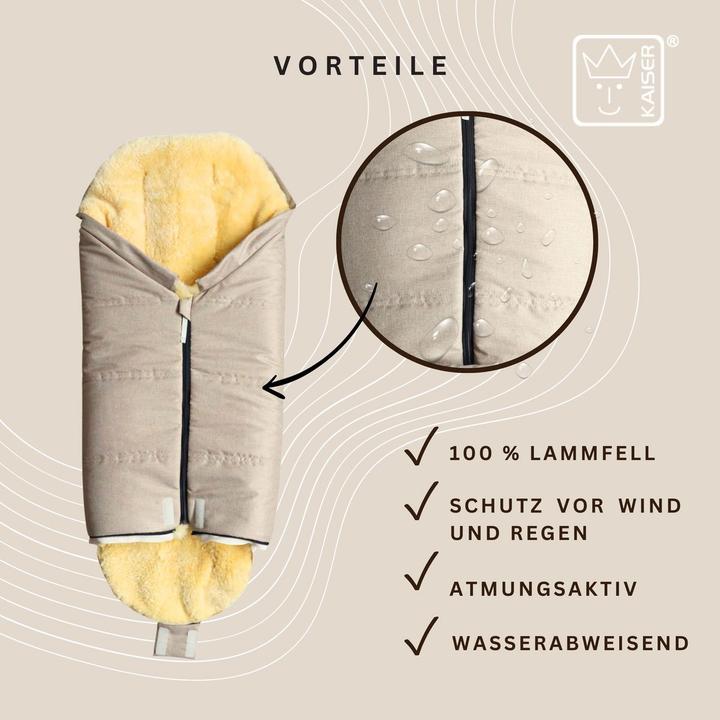 Image du produit Kaiser Baby Kaiser Lammfell Fusssack Iglu 2.0, ginger