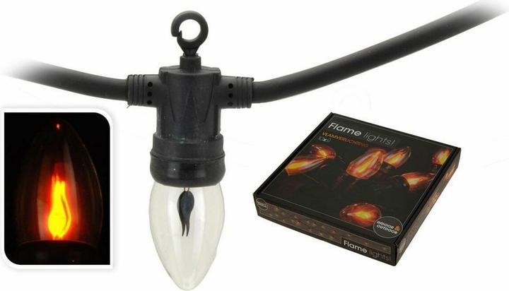 Actual product image Lifetime LED fairy lights 5.1 m 1.5 m black flame effect (5.10 m)