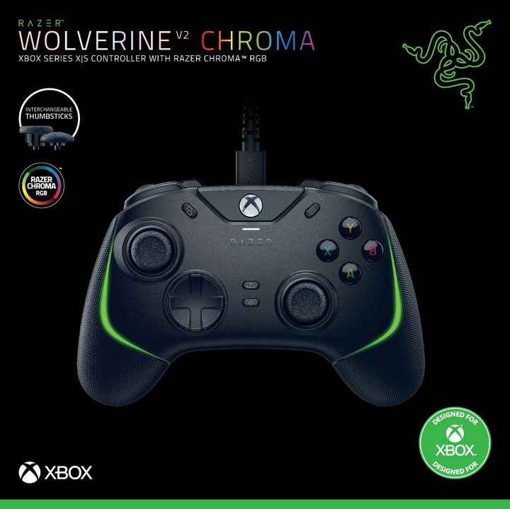 Produktbild Razer Wolverine V2 Chroma (Xbox One S, Xbox Series S, PC, Xbox One X, Xbox Series X)