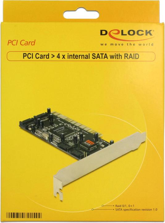 Actual product image Delock 4 port SATA RAID controller