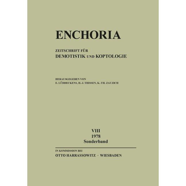 Enchoria 8 (1978) Sonderband, Fachbücher