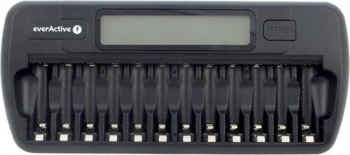 Everactive 1-12 Chargeur de piles AA / AAA avec écran LCD (1 pcs, AAA, AA, Chargeurs sans batterie)