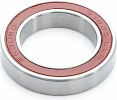 Actual product image Enduro Bearings 71803 CH LLB Ceramic Hybrid Angular Contact Ball Bearing, 17x26x5