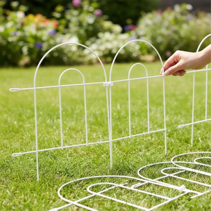 Actual product image Relaxdays 6x flowerbed fence (240 cm)