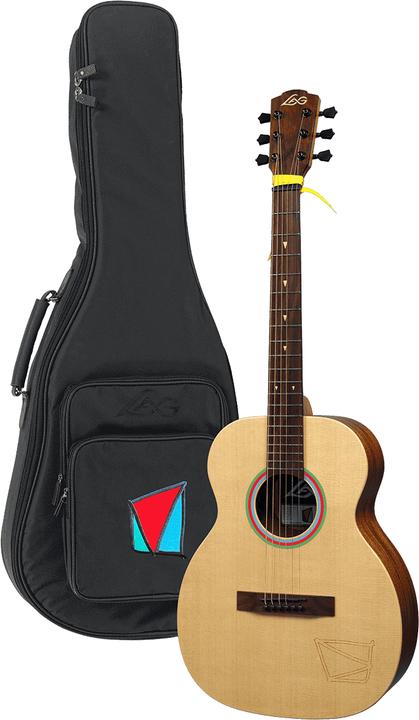 Actual product image Lâg Guitars Vianney Signature Travel (Semi acoustic guitar, Mahogany, Spruce)