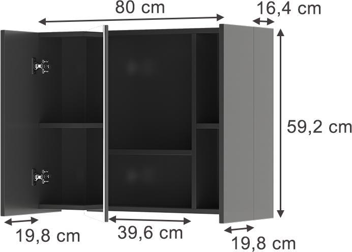 Actual product image Vicco Leopold with shelves