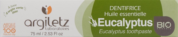 Produktbild Argiletz Zahnpasta Eukalyptus Bio (75 ml)