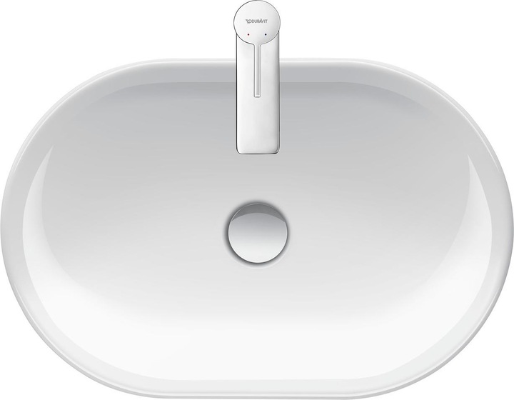 Duravit Werkblad wastafel D-NEO 600x400mm o ÜL zonder kraangat bank wit (400 mm, 600 mm)