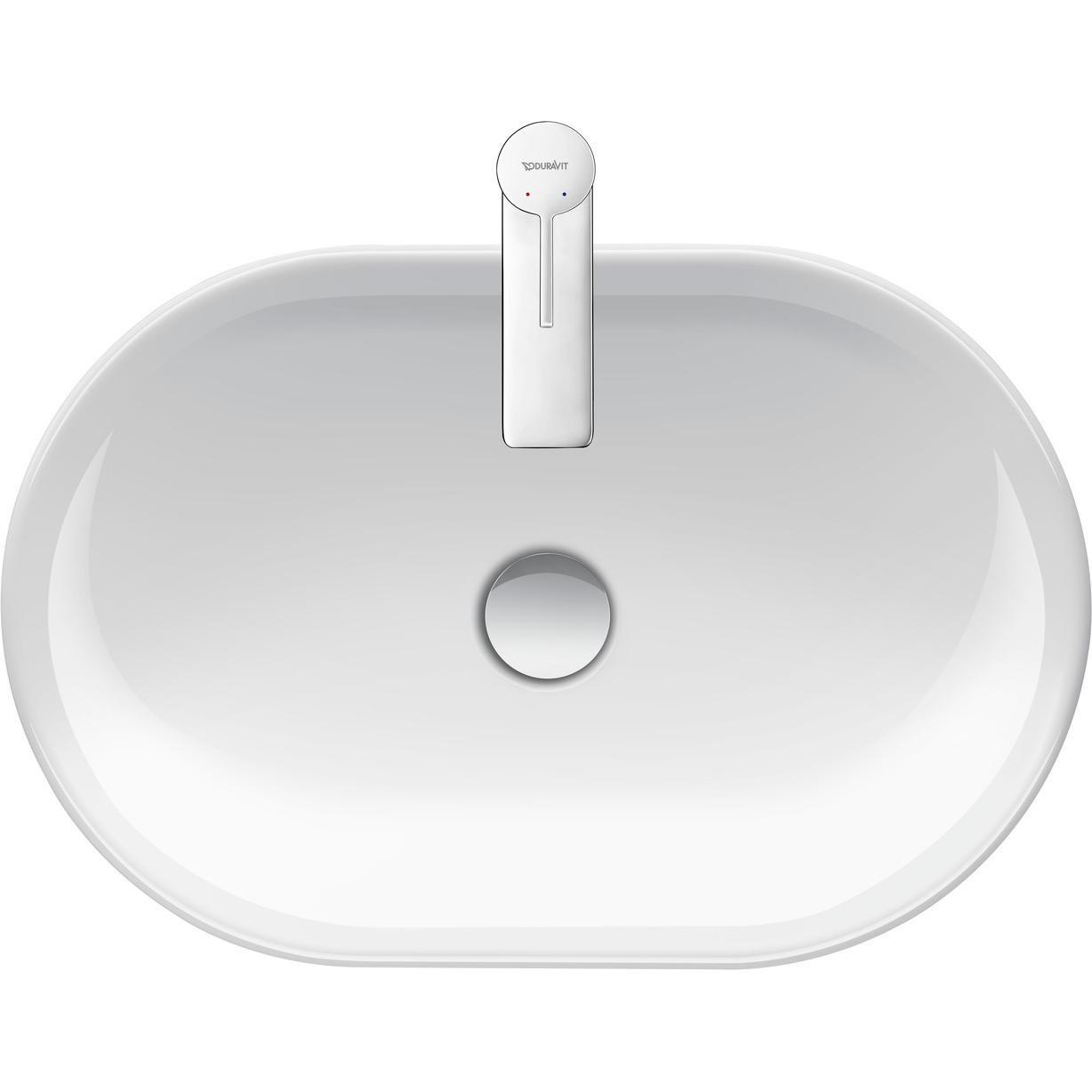 Duravit, Waschbecken, Aufsatzbecken D-NEO 600x400mm o ÜL ohne Hahnlochbank weiss (400 mm, 600 mm)