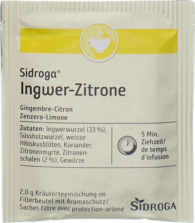 Produktbild Sidroga Wellness Ingwer-Zitrone Tee Beutel (40 g)
