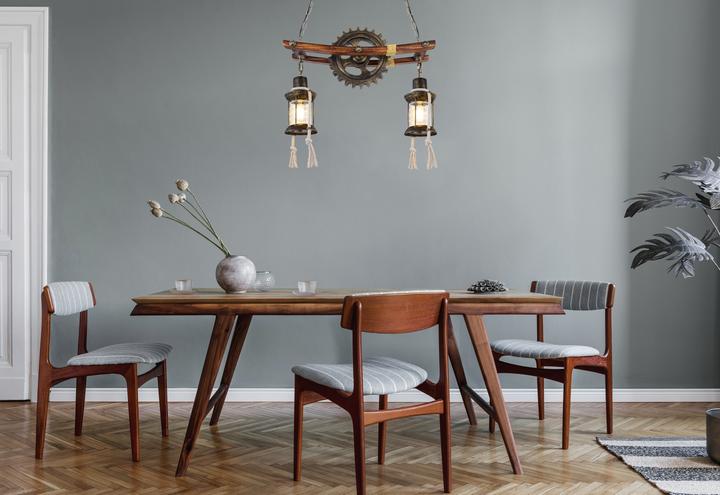Productafbeelding Globo Hanglamp Abella antiek messing 2xE27 (E27)