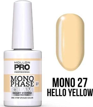 Actual product image Mollon Pro Mol Monophase 27 - Uv/Led Nail Polish, 10ml (UV gel varnish)