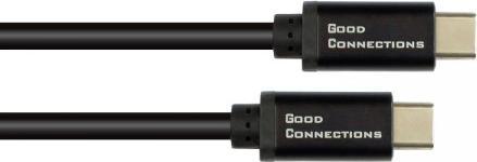 Produktbild Good Connections USB-Câ„¢ SmartFLEX Lade- und Datenkabel mit Power Delivery (PD3) 100W, USB 2.0, 5A E-Marker, schwarz (1.50 m, USB 2.0, 100 W)
