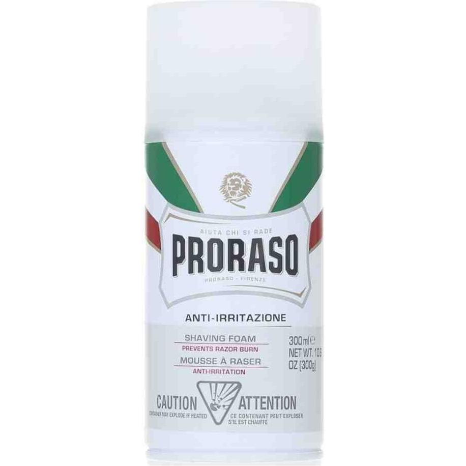 Proraso, Rasierschaum + Rasiergel, Shaving Foam Sensitive Green Tea 50ml (50 ml, Rasierseife)