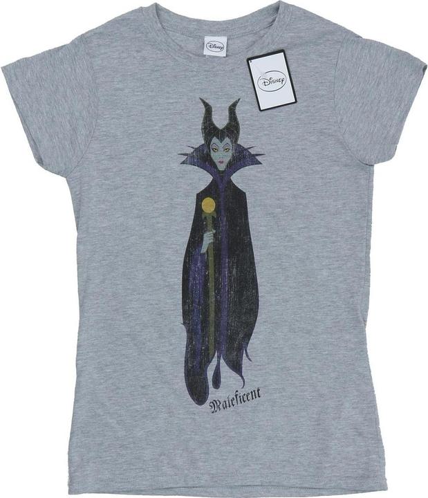 Actual product image Disney Interactive Studios Womens/Ladies Classic Maleficent Heather T-Shirt (XS)