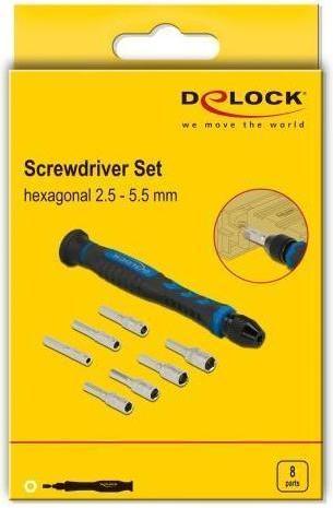 Immagine prodotto Delock Set di cacciaviti 8 pezzi Aubensechant a gambo cavo 2,5 - 5,5mm