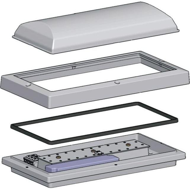 DayLite, Wandleuchte + Deckenleuchte, LED-Deckenleuchte WDL-300W/K IP65, 18W, 5000K, 1600lm, weiss (1600 lm)