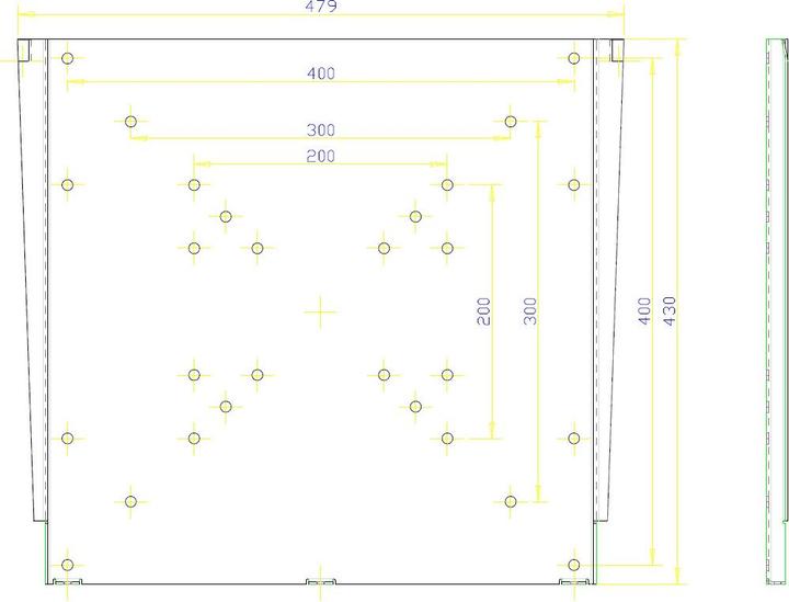 Image du produit OMB Support mural Fix 400x400, noir, max 50kg (Mur, 50 kg)